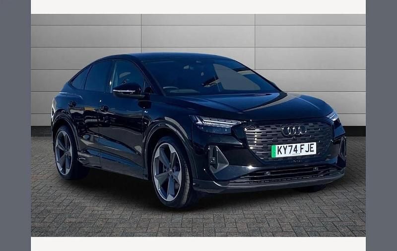 Black Used 2024 Audi Q4 Sportback e-tron Black Edition SUV | £35,995 - Image 1/4