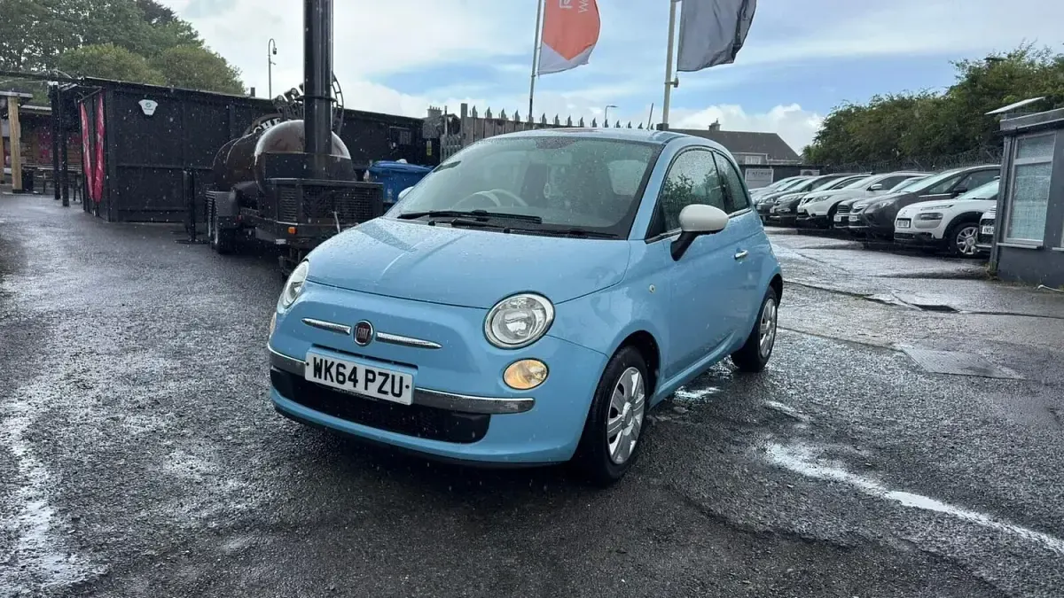 Used Fiat 500 69 HP (50 kW) 2014 Blue Hatchback