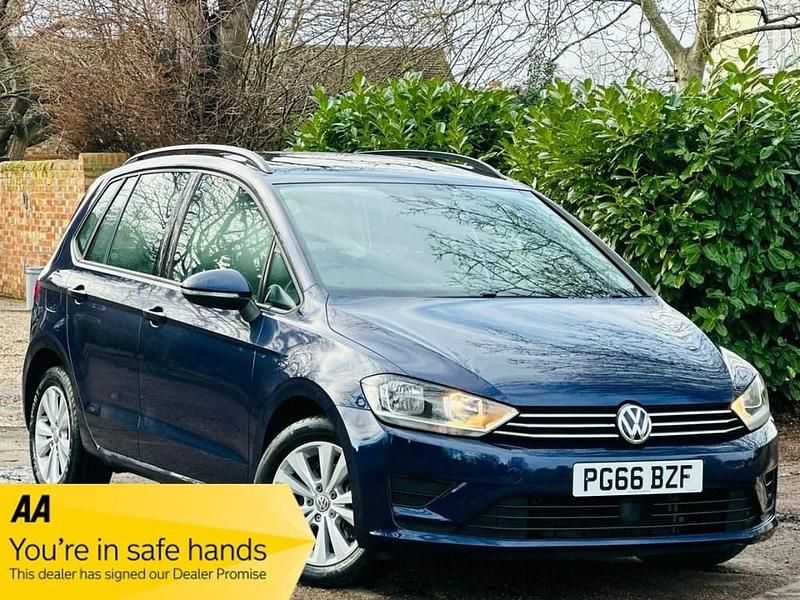 Used VW Golf Sportsvan SE 125 HP (91 kW) 2017 Blue MPV