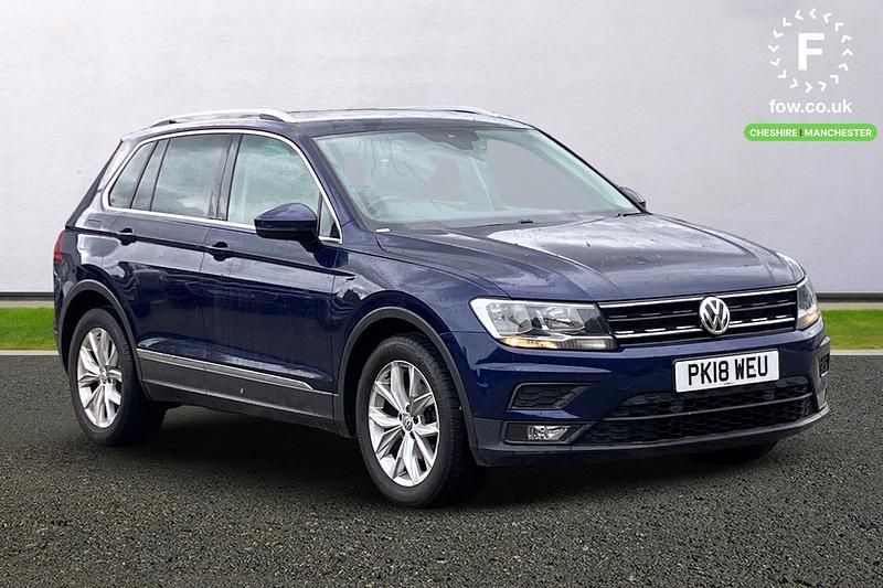 Blue Used 2018 VW Tiguan SE SUV | £12,799 (Good price) - Image 1/3