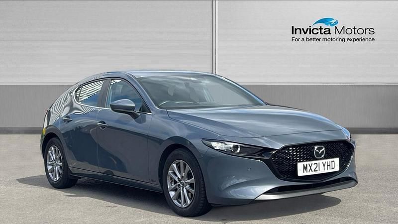 Grey Used 2021 Mazda 3 Hatchback | £14,797 (Good price) - Image 1/4