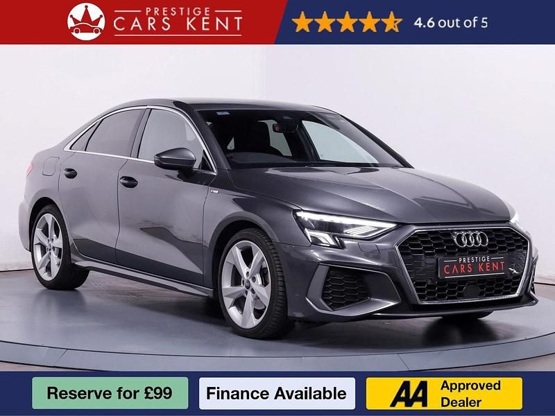 Grey Used 2022 Audi A3 S-Line Sedan | £21,463 (Fair price) - Image 1/4