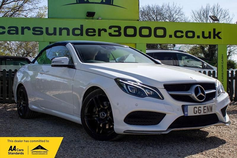 Used Mercedes E350 AMG line 258 HP (189 kW) 2015 White Cabriolet