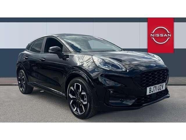 Black Used 2021 Ford Puma Gen-E ST-Line X SUV | £15,957 (Fair price) - Image 1/4