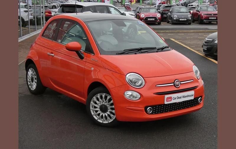 Orange Used 2022 Fiat 500 Dolcevita Hatchback | £10,298 (Fair price) - Image 1/4