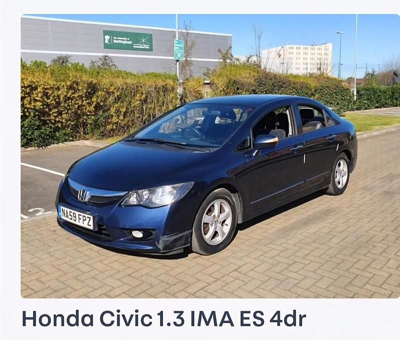 Blue Used 2009 Honda Civic ES Sedan | £3,395 (Good price) - Image 1/4