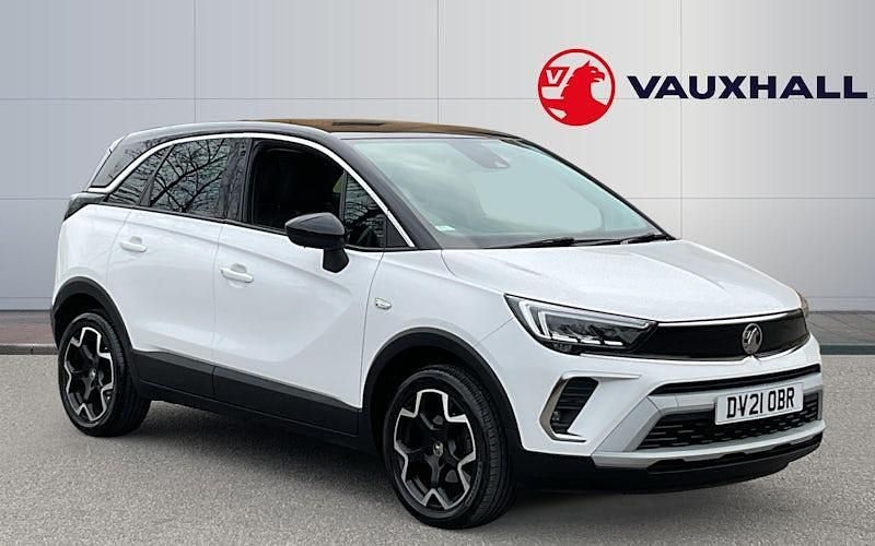 Used Vauxhall Crossland Elite 110 HP (80 kW) 2021 White SUV