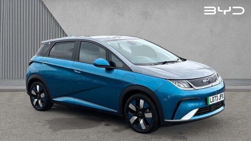 Surfing blue/urban grey Used 2023 BYD Dolphin Design Hatchback | £19,693 (Super price) - Image 1/4