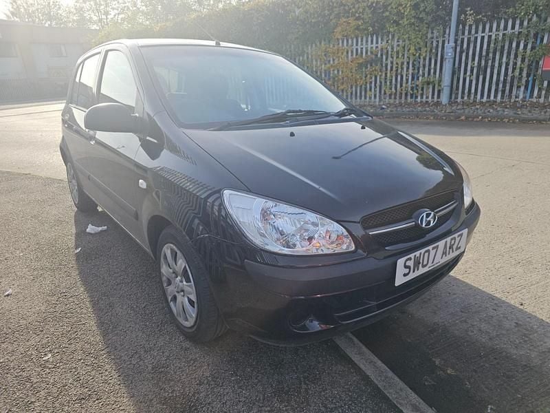Black Used 2007 Hyundai Getz Hatchback | £990 (Fair price) - Image 1/4