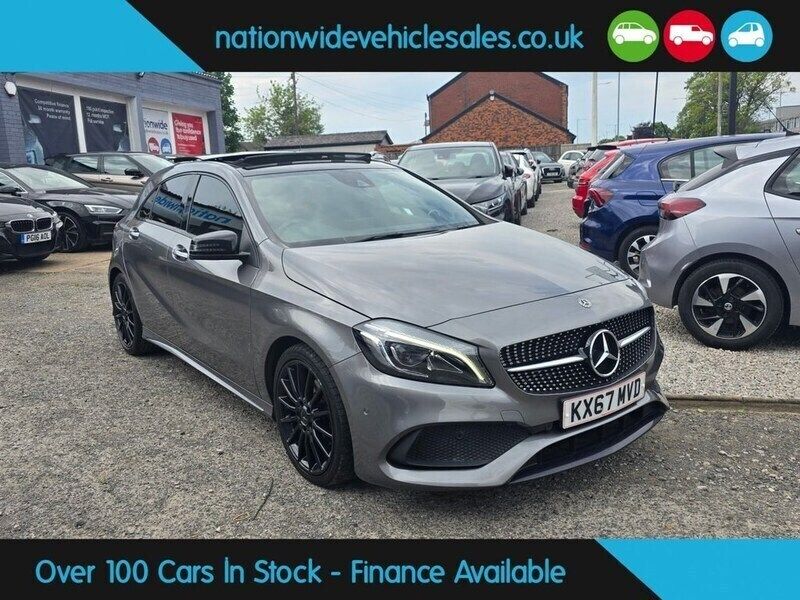 Grey Used 2017 Mercedes A160 AMG line Hatchback | £11,317 (A bit pricey) - Image 1/4