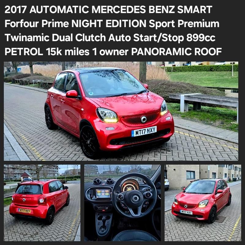 Used Smart ForFour Premium 90 HP (66 kW) 2017 Red Hatchback