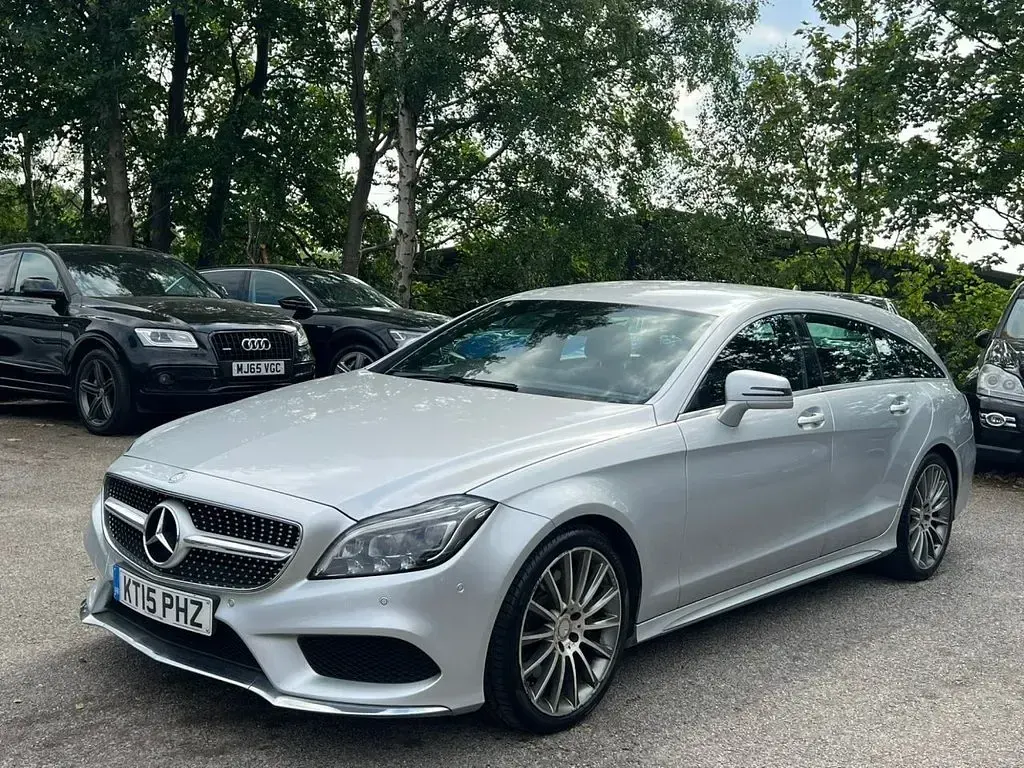 Used Mercedes CLS350 Shooting Brake AMG line 2015 Silver Estate