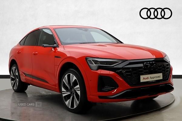 Red Used 2023 Audi Q8 e-tron Comfort SUV | £52,990 - Image 1/4