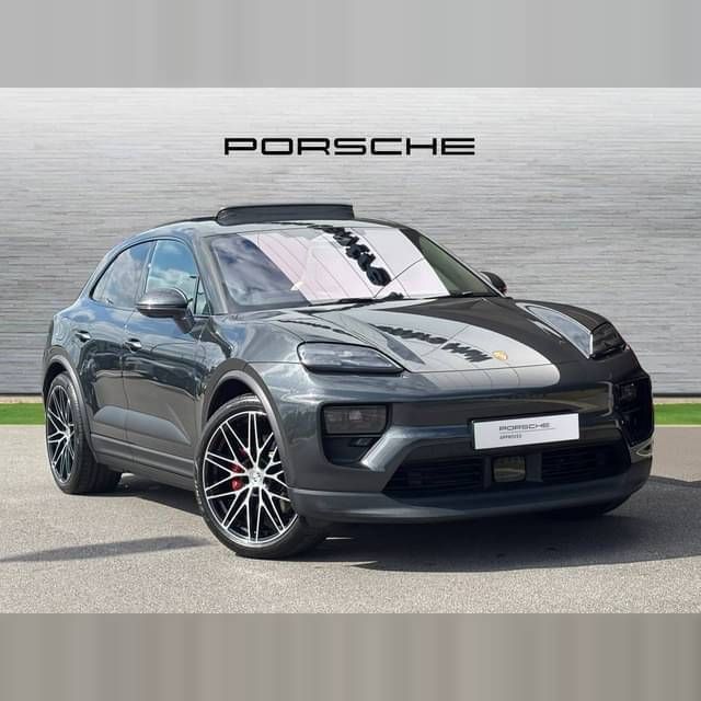Volcano grey metallic Used 2025 Porsche Macan 4 Electric SUV | £84,900 - Image 1/4