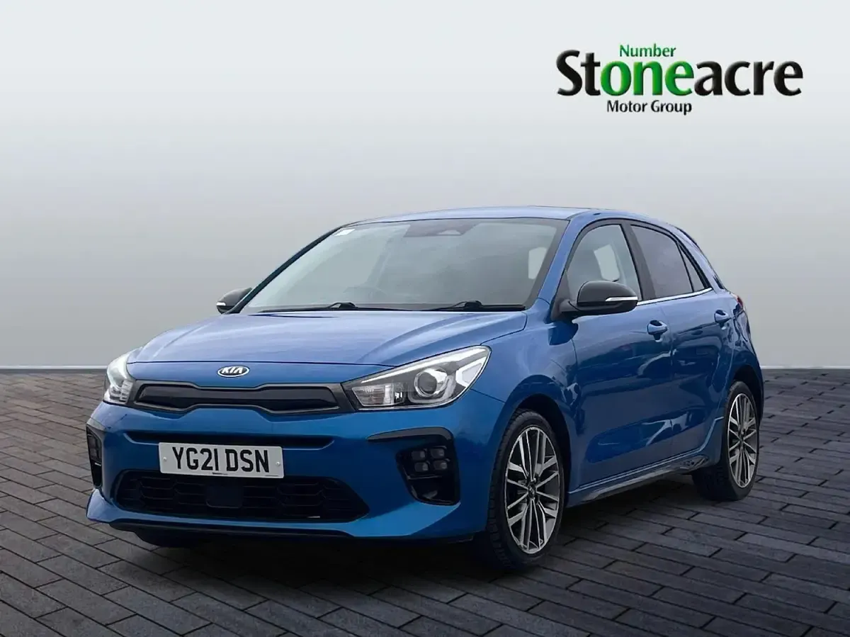 Used Kia Rio GT-Line S 118 HP (86 kW) 2021 Blue Hatchback