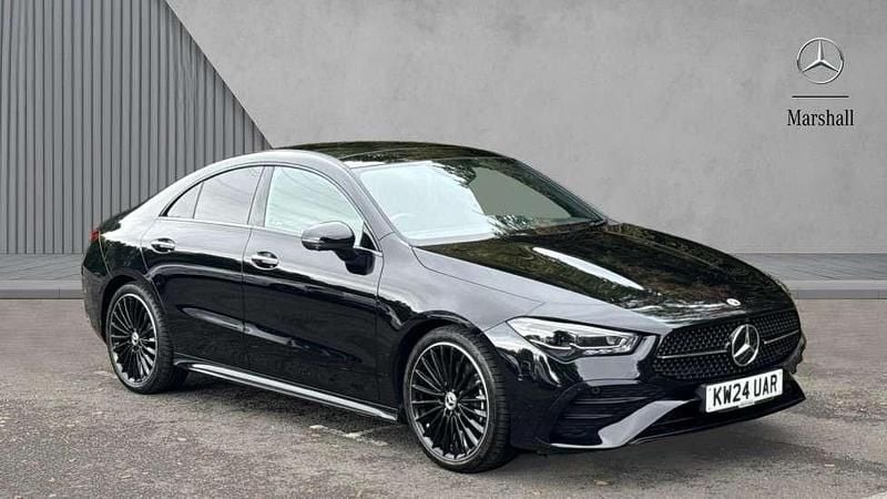 Black Used 2024 Mercedes CLA200 AMG Line Premium Plus Coupe | £32,431 (Fair price) - Image 1/4