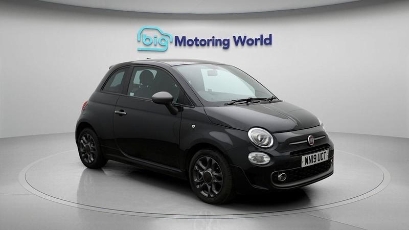 Black Used 2019 Fiat 500S S Hatchback | £7,805 (Good price) - Image 1/4