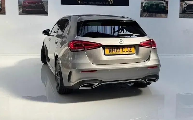 Used Mercedes A180 AMG Line Premium 136 HP (100 kW) 2019 Silver Hatchback