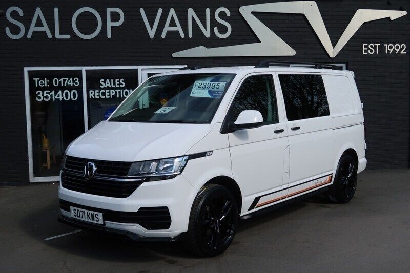 White Used 2021 VW T6.1 Startline Van | £23,995 (Expensive) - Image 1/4