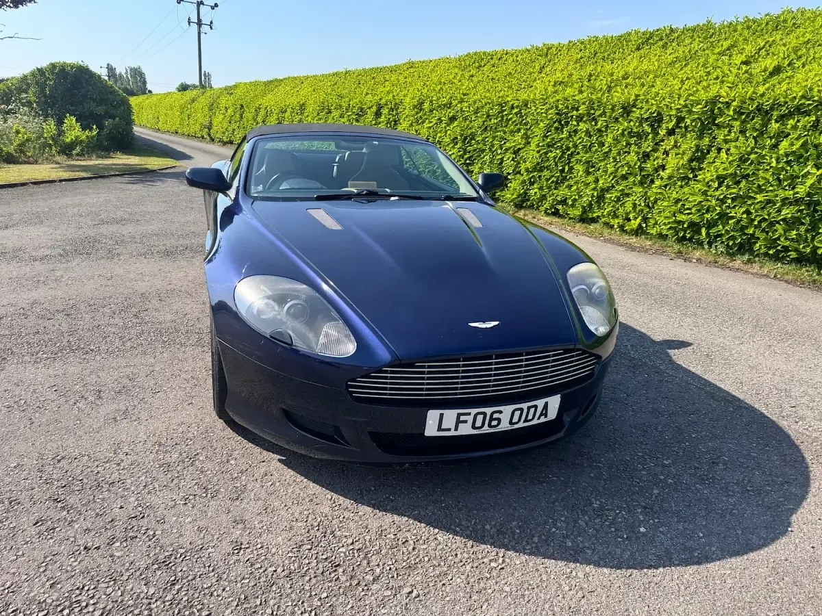 Used Aston Martin DB9 456 HP (335 kW) 2006 Blue Cabriolet