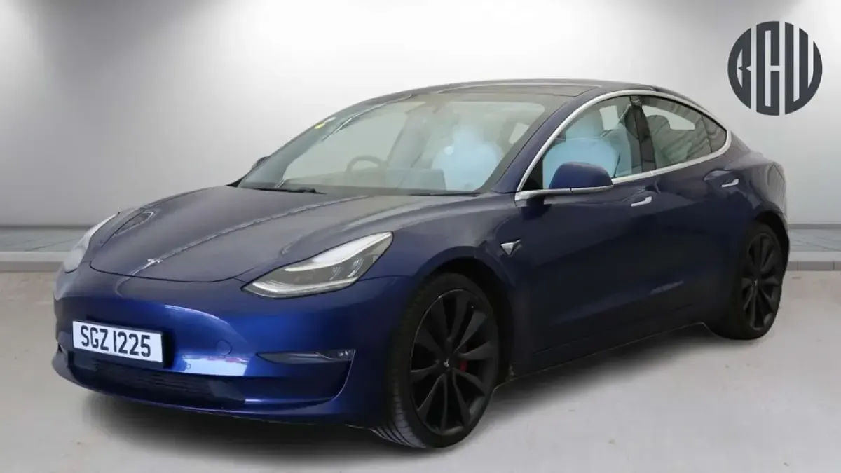 Used Tesla Model 3 Performance 461 kW (627 HP) 2020 Blue Sedan