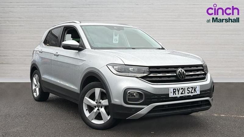 Silver Used 2021 VW T-Cross SEL SUV | £15,343 (Fair price) - Image 1/4