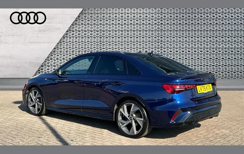 Used Audi A3 Black Edition 147 HP (108 kW) 2025 Blue Sedan