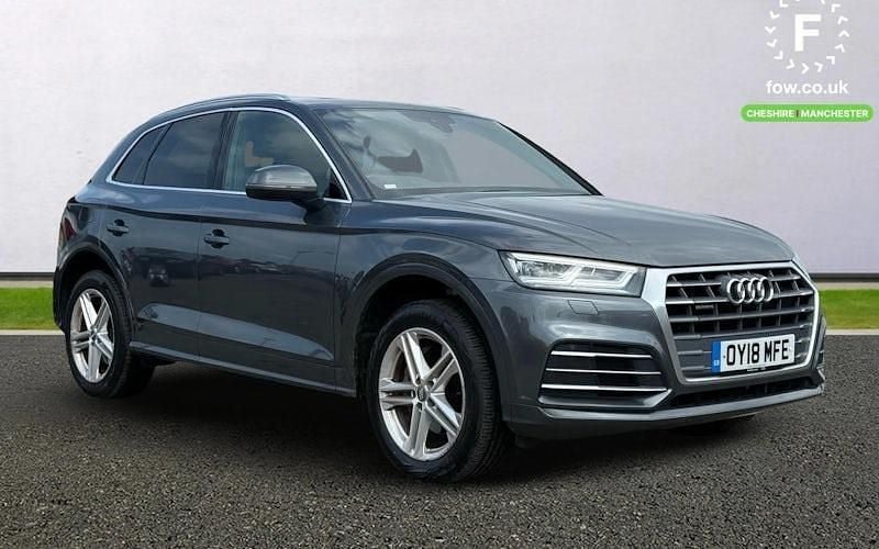 Grey Used 2018 Audi Q5 S-Line SUV | £21,599 (Good price) - Image 1/4