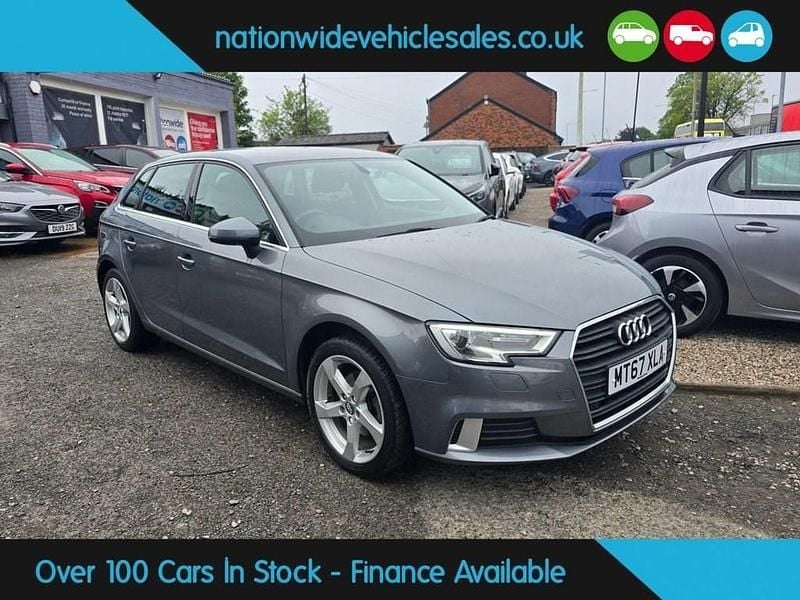 Grey Used 2017 Audi A3 Sportback Sport Hatchback | £8,178 (Good price) - Image 1/4