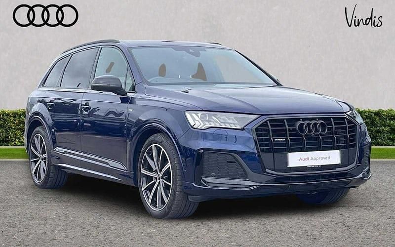 Blue Used 2023 Audi Q7 S-Line SUV | £47,630 (Fair price) - Image 1/4