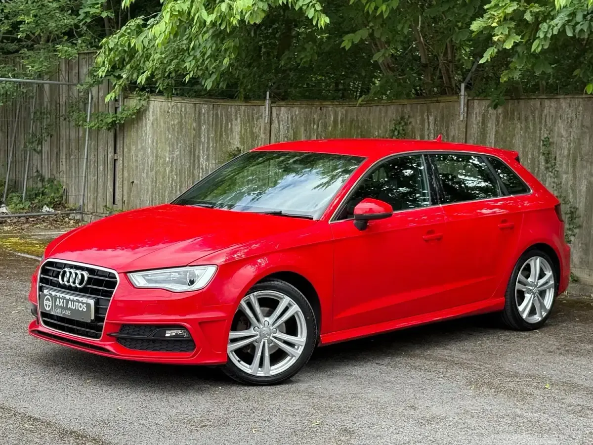 Used Audi A3 S-Line 2015 Red Hatchback