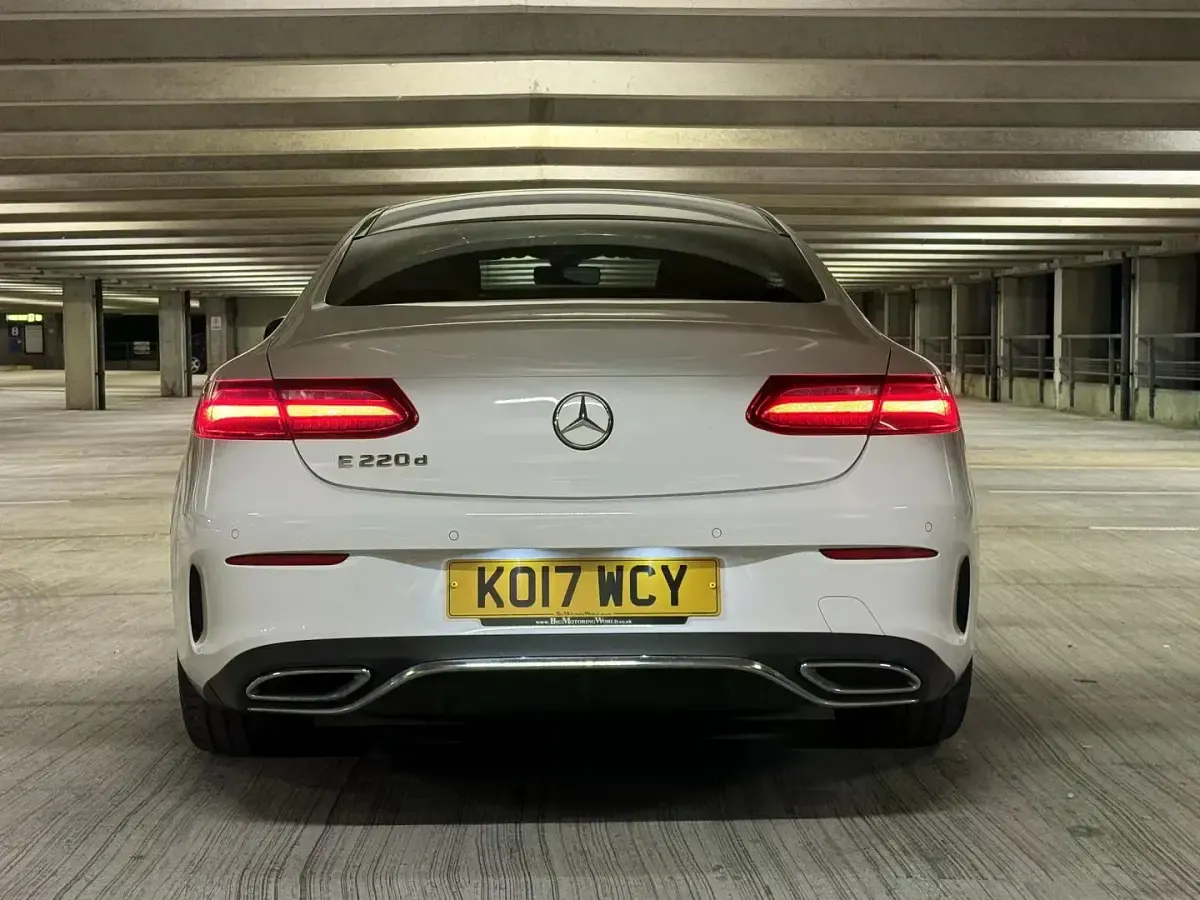 Used Mercedes E220 AMG line 2017 White Coupe