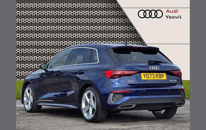 Used Audi A3 S-Line 147 HP (108 kW) 2024 Blue Hatchback