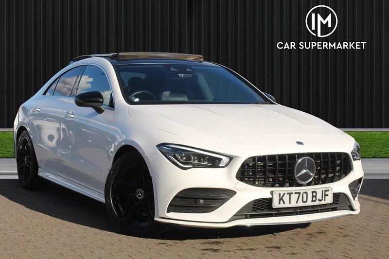 White Used 2021 Mercedes CLA220 AMG Line Premium Plus Sedan | £19,385 (Fair price) - Image 1/4