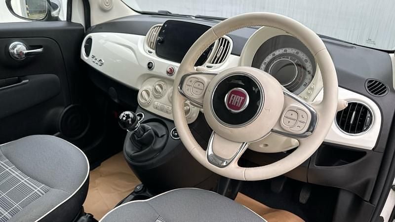 Used Fiat 500C Lounge 69 HP (50 kW) 2019 White Cabriolet