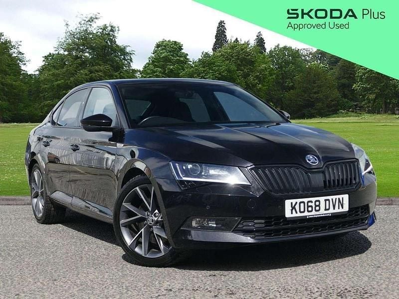 Black Used 2019 Skoda Superb SportlinePlus Hatchback | £21,995 (A bit pricey) - Image 1/4