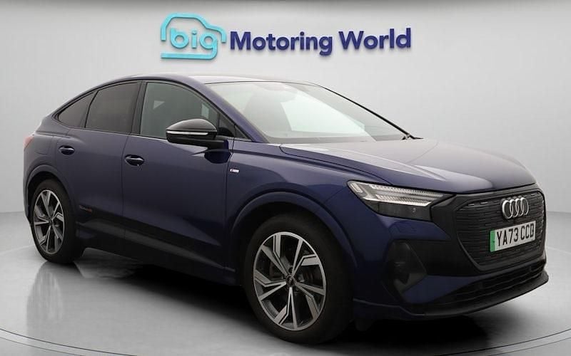 Used Audi Q4 Sportback e-tron 150 kW (204 HP) 2022 Blue SUV