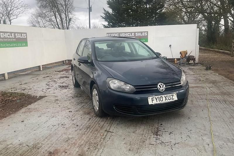 Used VW Golf VI S 105 HP (77 kW) 2010 Blue Hatchback