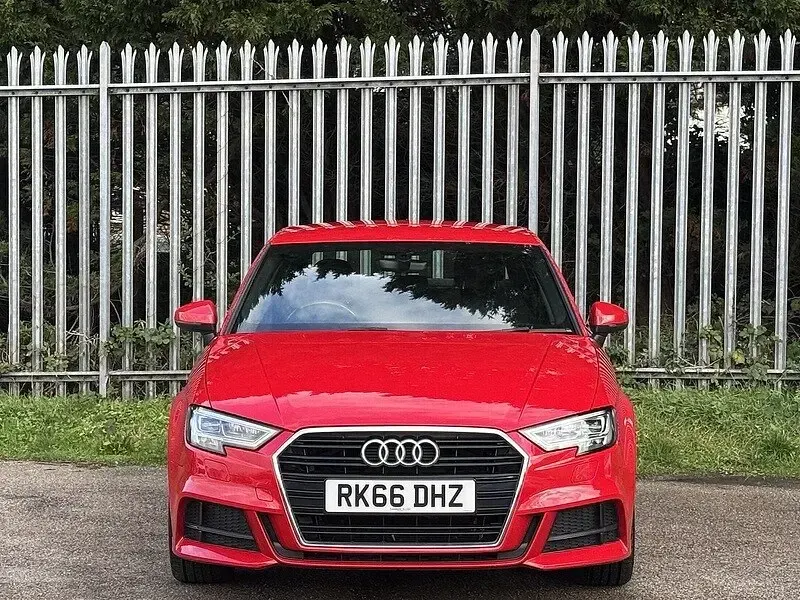 Used Audi A3 S-Line 150 HP (110 kW) 2016 Red Sedan