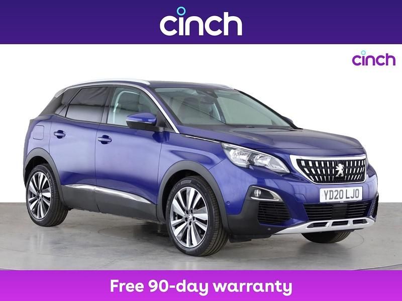 Blue Used 2020 Peugeot 3008 Allure Hatchback | £13,349 (Fair price) - Image 1/3