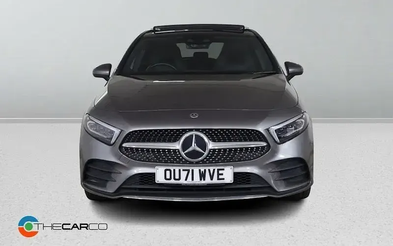 Used Mercedes A250 AMG line 218 HP (160 kW) 2021 Grey Hatchback