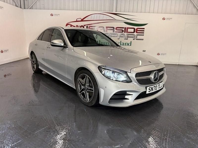 Silver Used 2020 Mercedes C220 AMG Line Premium Sedan | £17,899 (Fair price) - Image 1/4