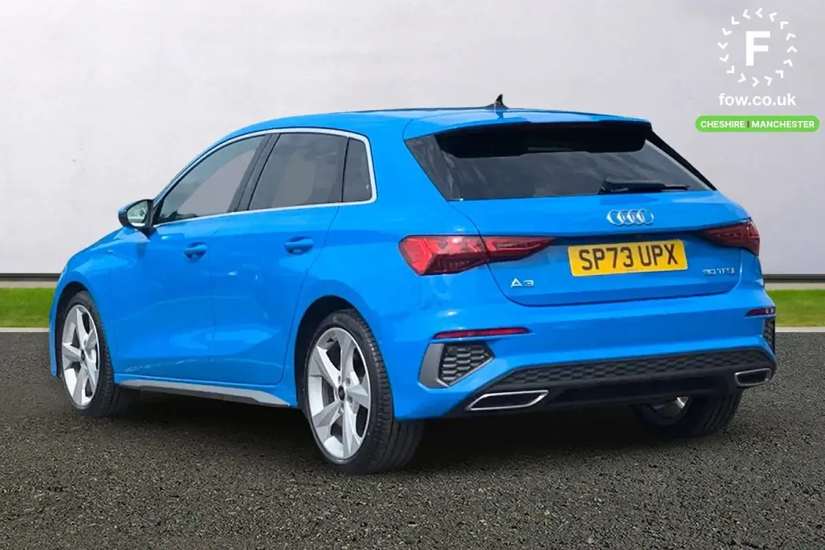Used Audi A3 S-Line 190 HP (139 kW) 2023 Blue Sedan