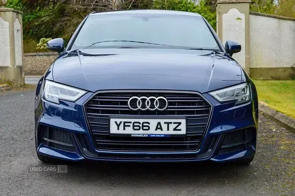 Used Audi A3 S-Line 150 HP (110 kW) 2016 Blue Sedan