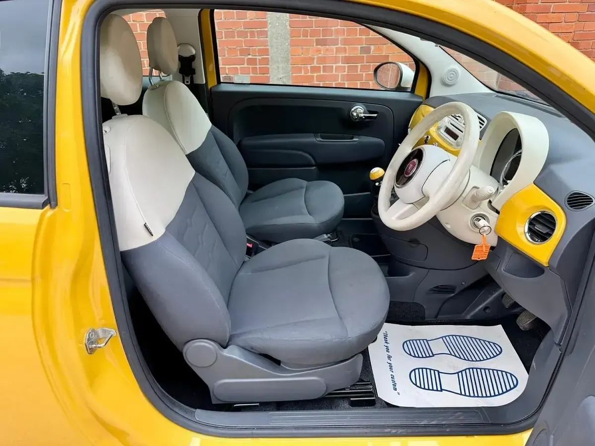 Used Fiat 500 S 69 HP (50 kW) 2013 Yellow Hatchback