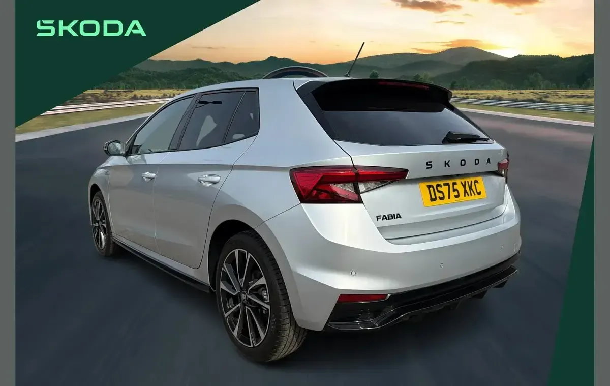 New Skoda Fabia Monte Carlo 147 HP (108 kW) 2025 Silver Hatchback