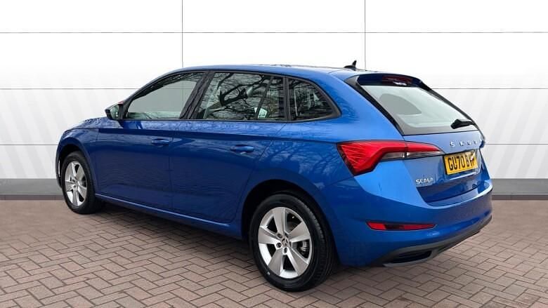 Used Skoda Scala SE 110 HP (80 kW) 2021 Blue Hatchback