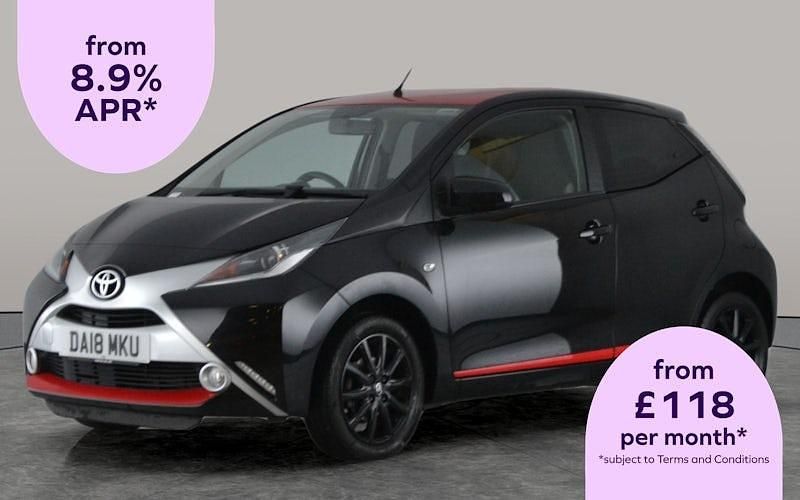 Black Used 2018 Toyota Aygo x-press Hatchback | £8,007 (Fair price) - Image 1/2