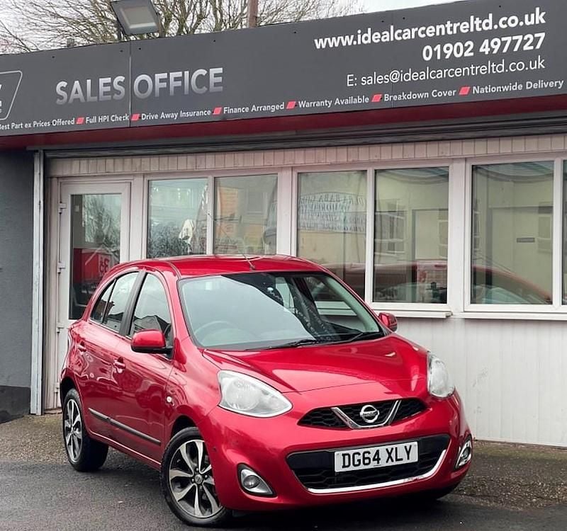 Begagnad Nissan Micra S 98 HK (72 kW) 2014 Röd Halvkombi