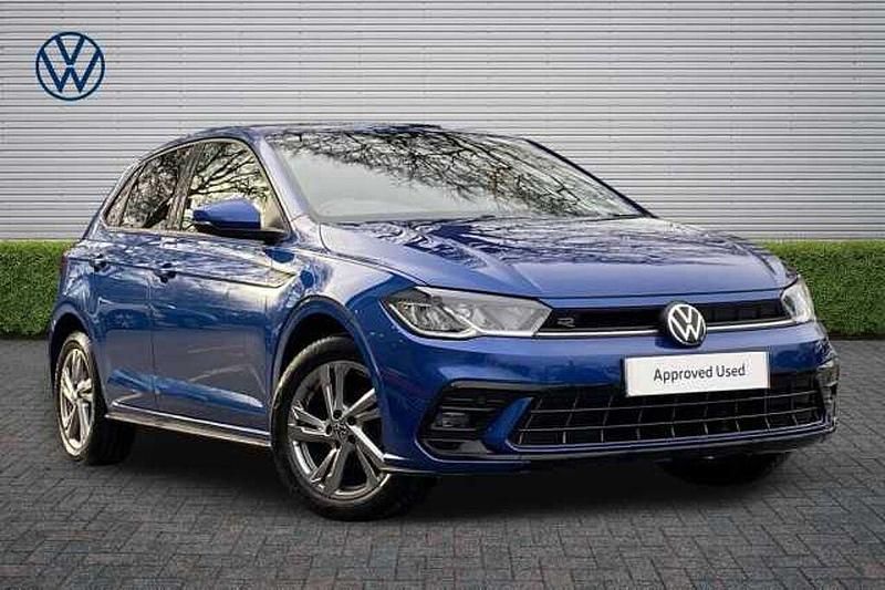 Used VW Polo R-line 95 HP (69 kW) 2023 Blue Hatchback